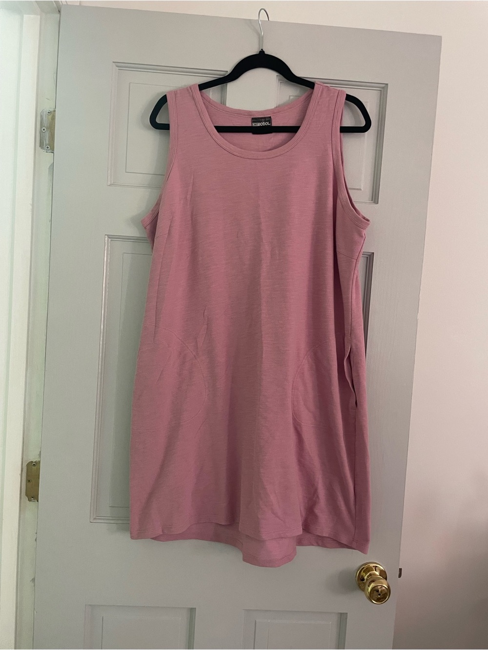 Pink Sleeveless A-Line Dress